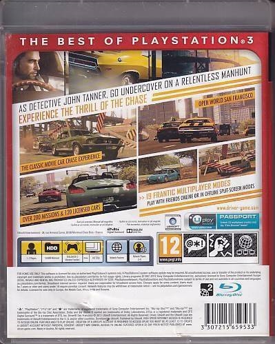 Driver San Francisco - Essentials - PS3 - (B Grade) (Genbrug)